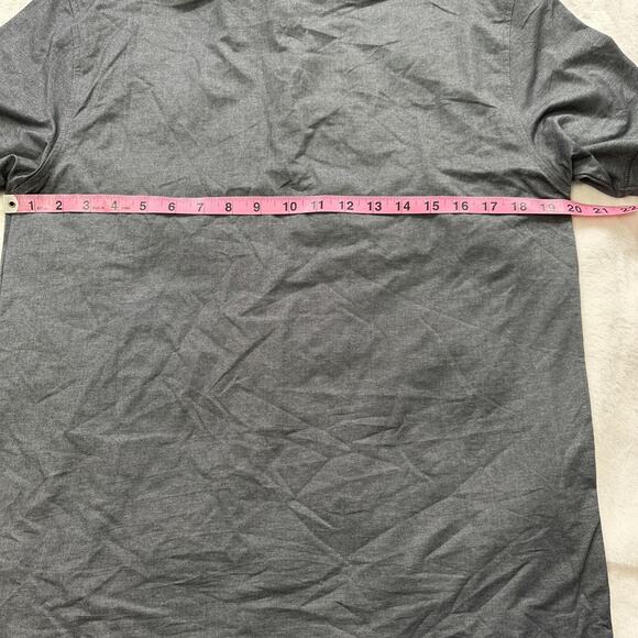 Linksoul Golf Polo Shirt Mens Small Performance Charcoal Gray Breathable Fabric - Picture 7 of 8